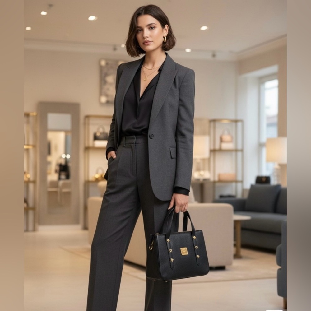 MCM Boston Handbag&Dustbag LIKE NEW!